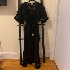 Place Nationale Black Maxi Dress